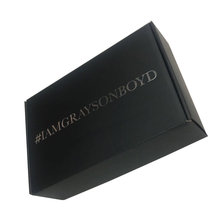 Matte Black Foldable Paper Box Custom Printing for Shipping